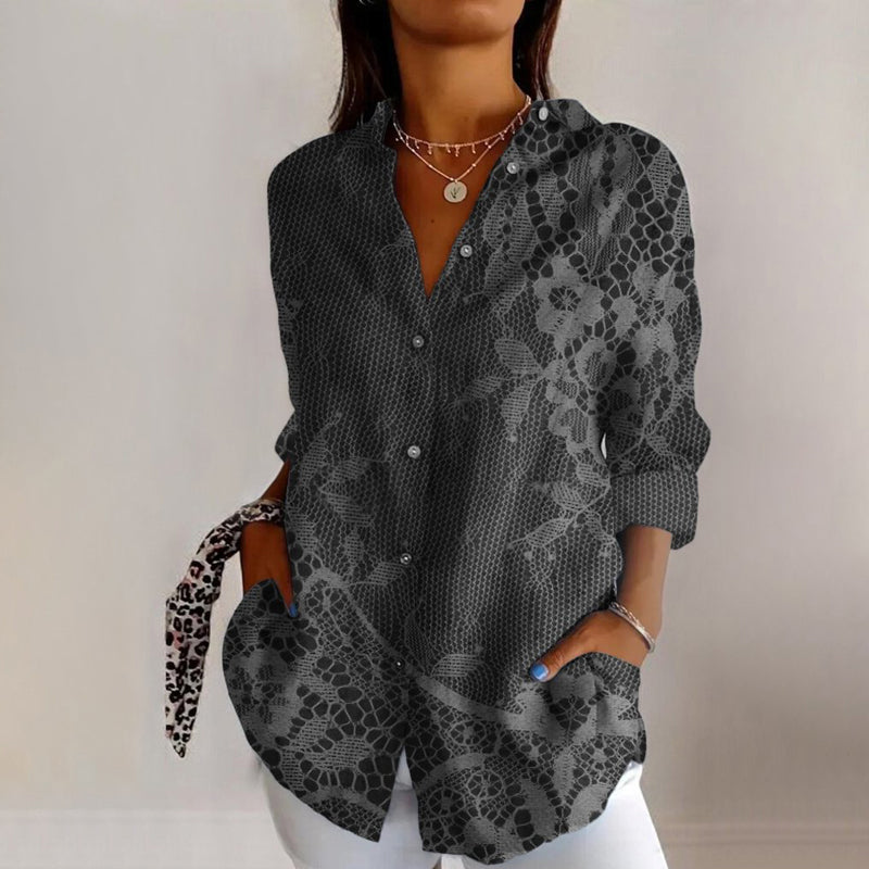 Blouse Féminine Fleurs Délicates - LuxeStyle