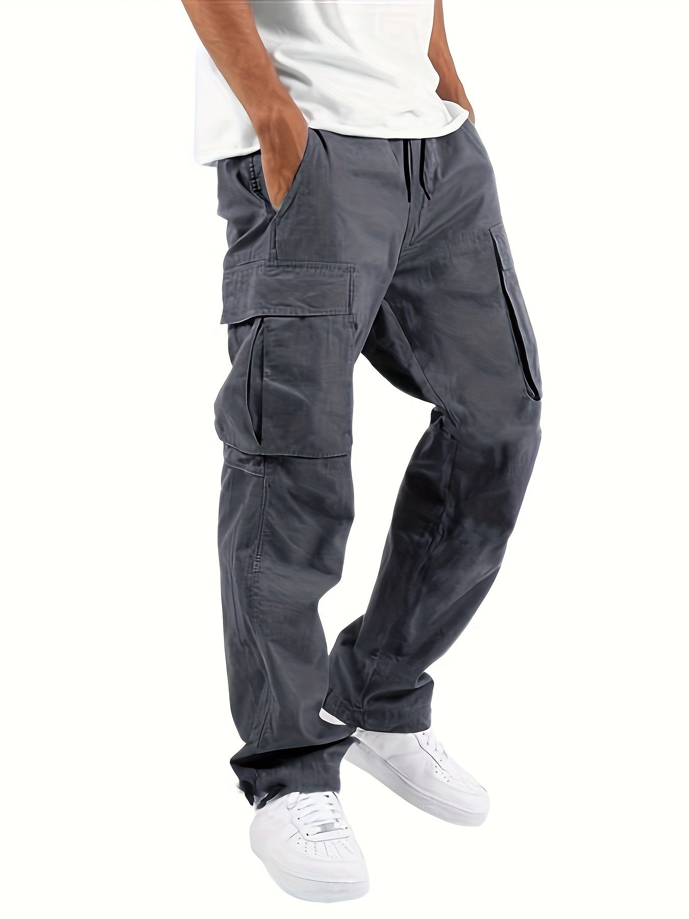 Pantalon Cargo Coton Homme - Confortable et Élégant avec Poches Pratiques