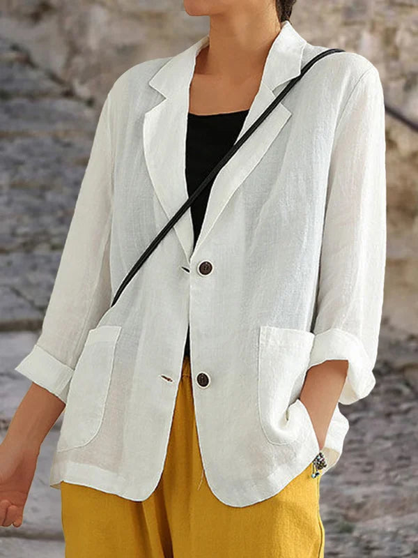 Veste Blazer Élégante Manches Longues