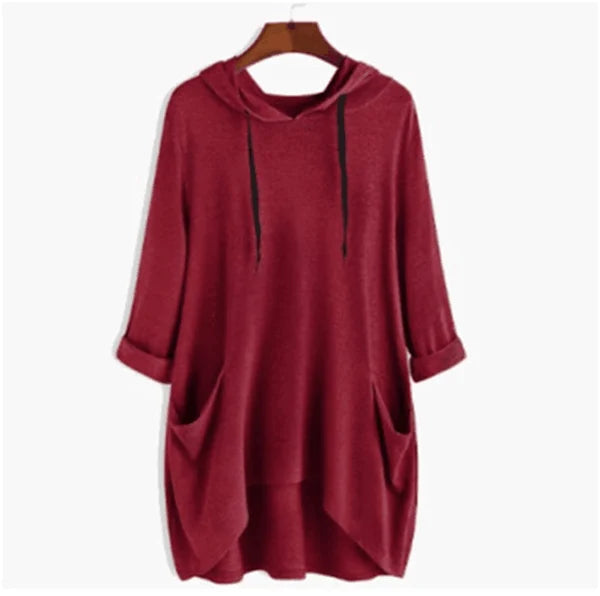 Sweat Capuche Féminin avec Poche Avant pour Femme Décontractée
