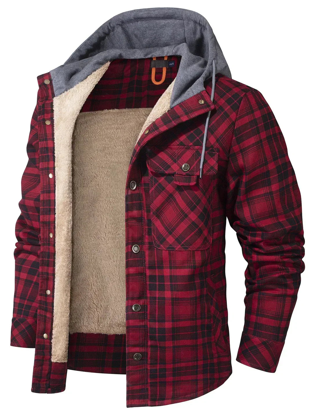 Veste Homme Hiver Chic à Capuche Réglable & Doublure Chaude