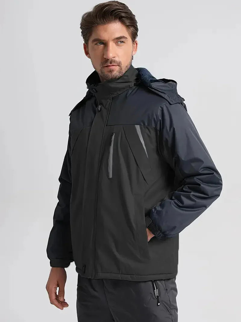 Veste à Capuche Étanche pour Hiver - LuxeStyle