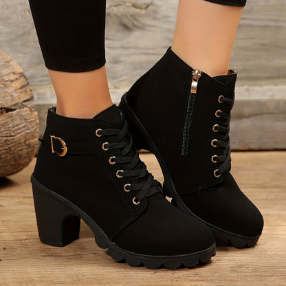 Bottines Chic et Confortables à Lacets