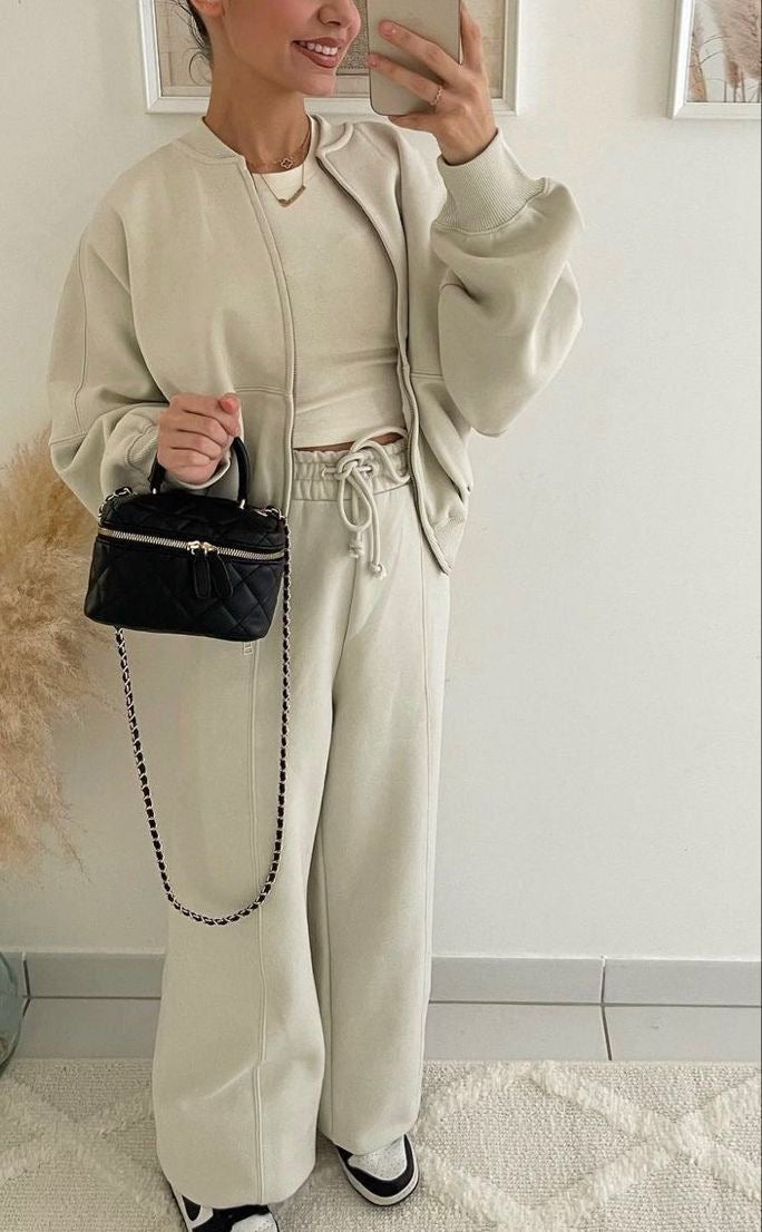 Ensemble Confortable Pantalon Élastique pour Femme