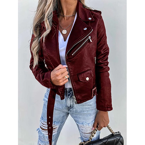 Veste imperméable femme tendance avec fermeture éclair moderne - LuxeStyle