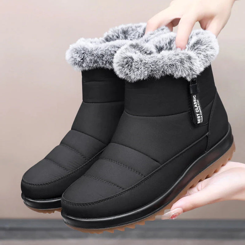 Bottes Femme avec semelle caoutchouc antidérapante