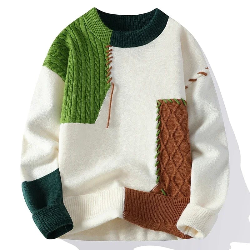 Pull Tricoté Coloré Pour Femme