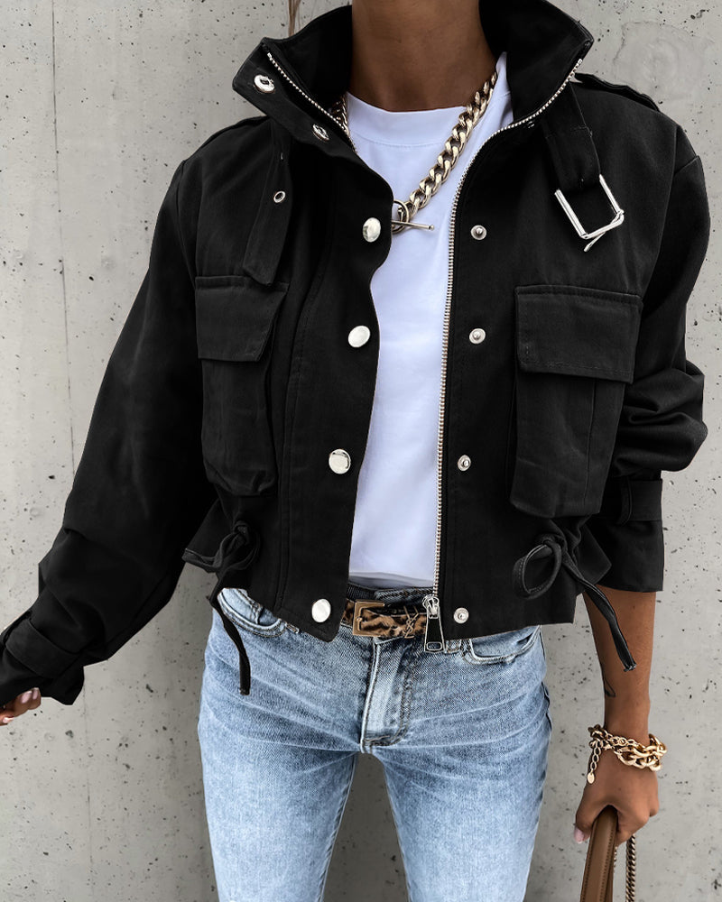 Veste zippée tendance pour homme élégant