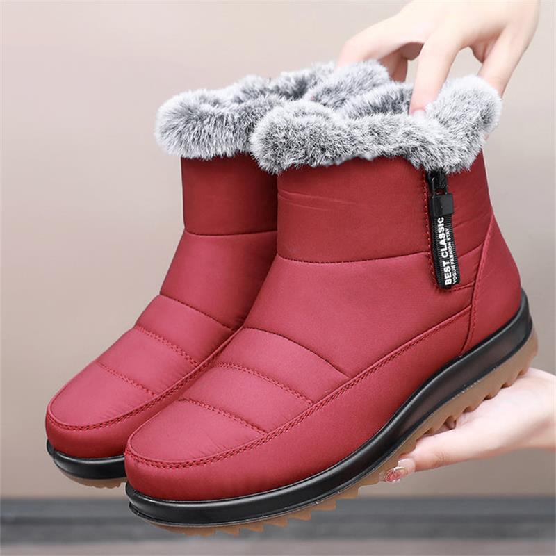 Bottes Femme avec semelle caoutchouc antidérapante
