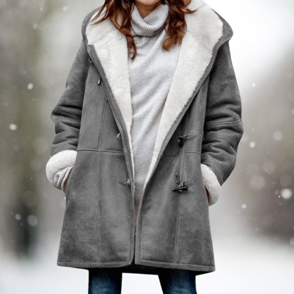 Veste Polaire Douillette avec Capuche pour Femme