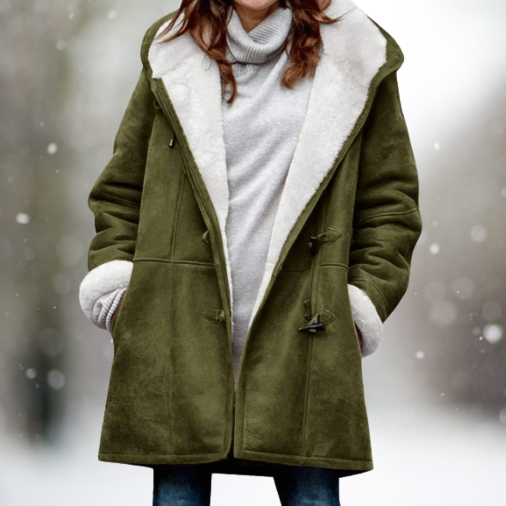 Veste Polaire Douillette avec Capuche pour Femme