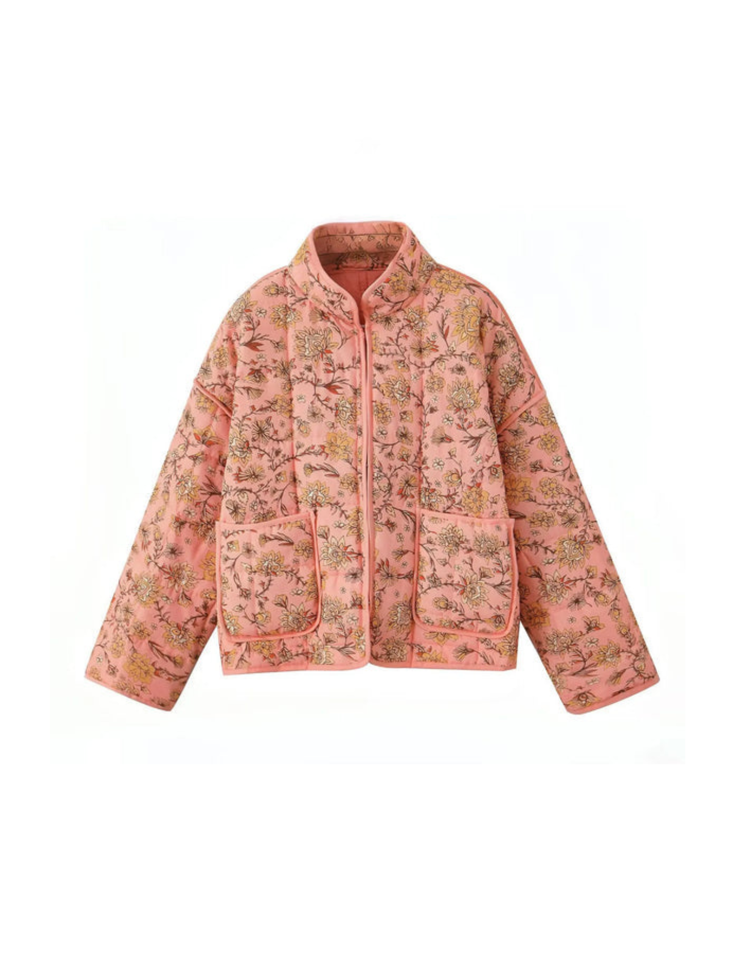 Veste matelassée chaude avec col roulé Confortable