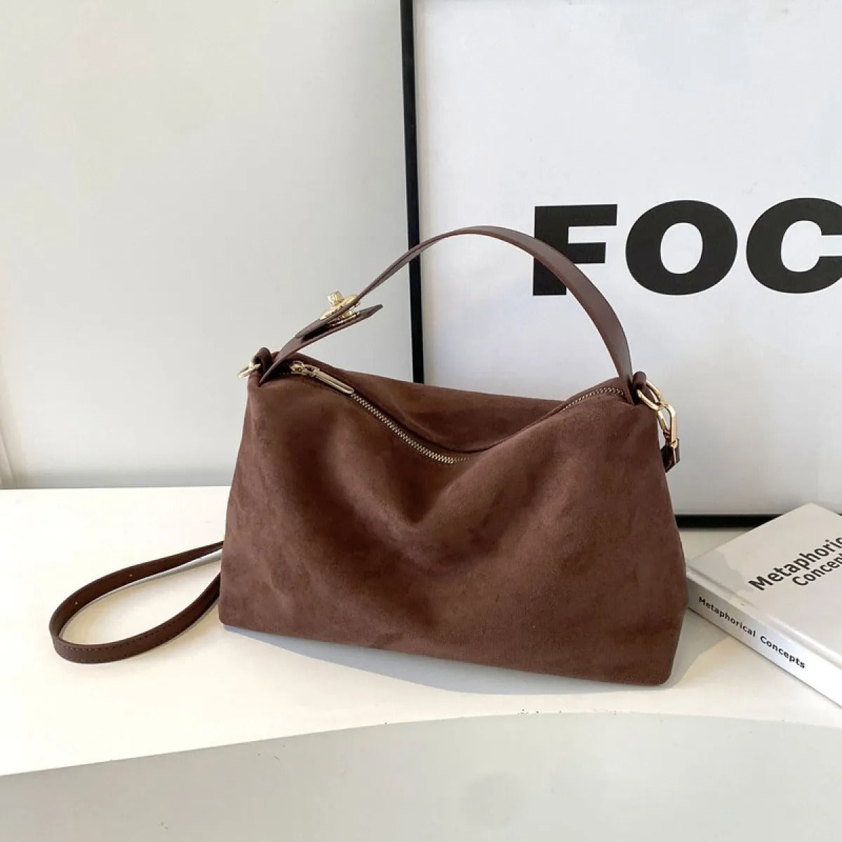 Sac à Épaule Chic Femme - Sac Cuir Élégant avec Poignée Souple & Compartiment Spacieux