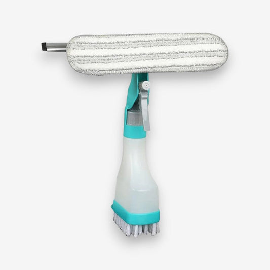 Brosse Nettoyante Vitres Double Face avec Racleur - LuxeStyle