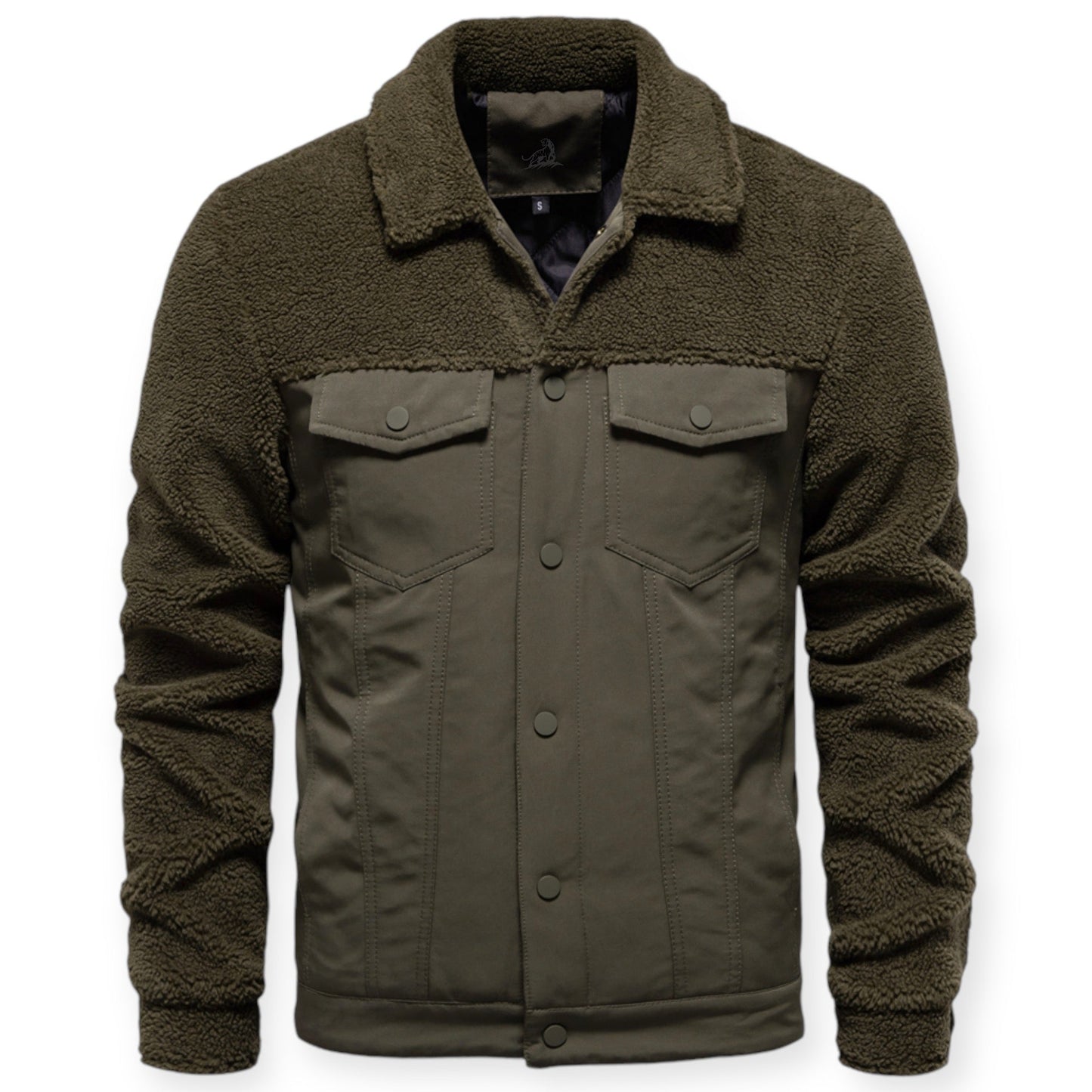 Veste Hivernale Chaude avec Fermeture Éclair pour Homme