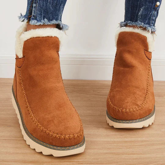 Bottines Femme Hiver Chaudes Doublées Fourrure