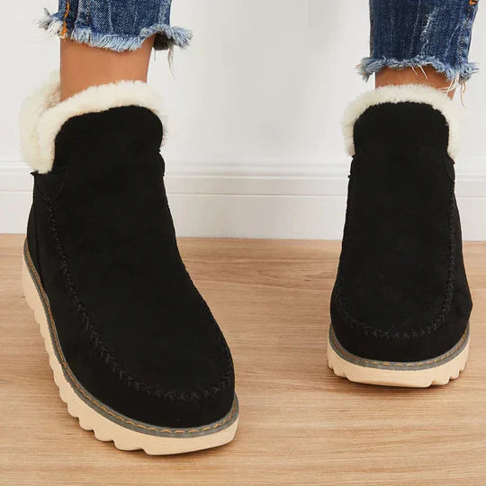 Bottines Femme Hiver Chaudes Doublées Fourrure
