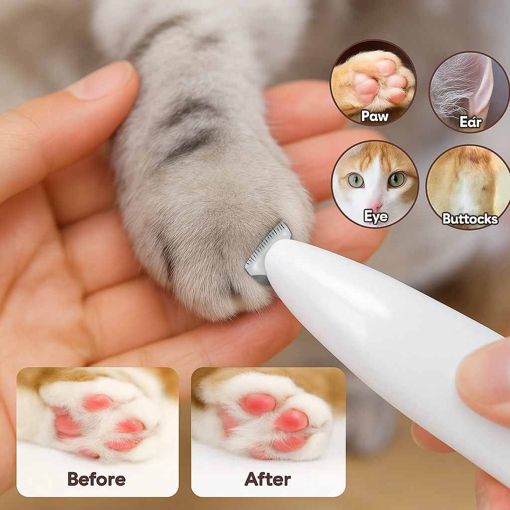 Tondeuse pour Chiens et Chats, Entretien Pattes et Oreilles - LuxeStyle