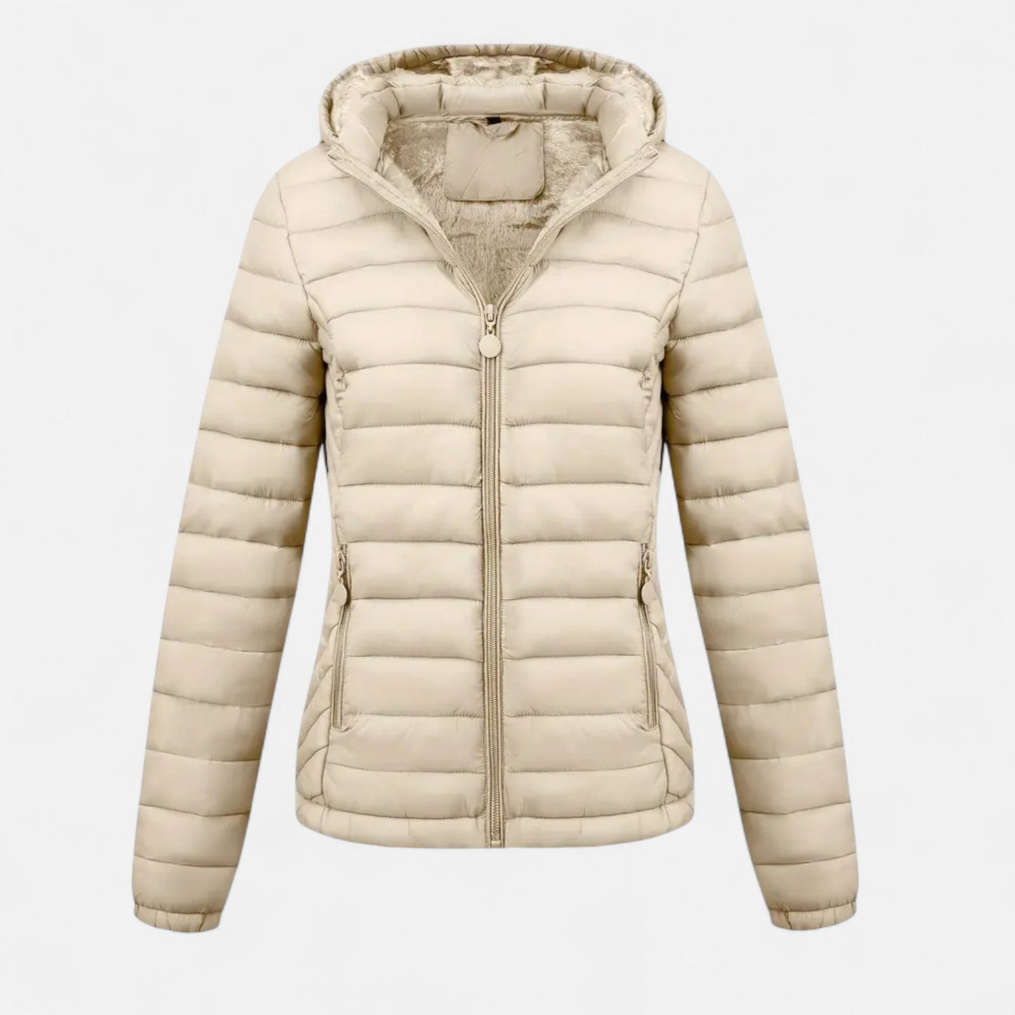 Veste d'hiver doublée noire pour femme