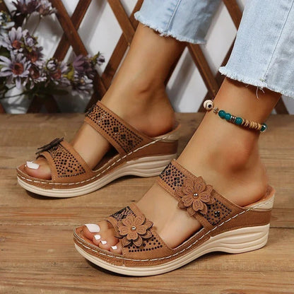 Sandales Florales Chic pour Été - LuxeStyle