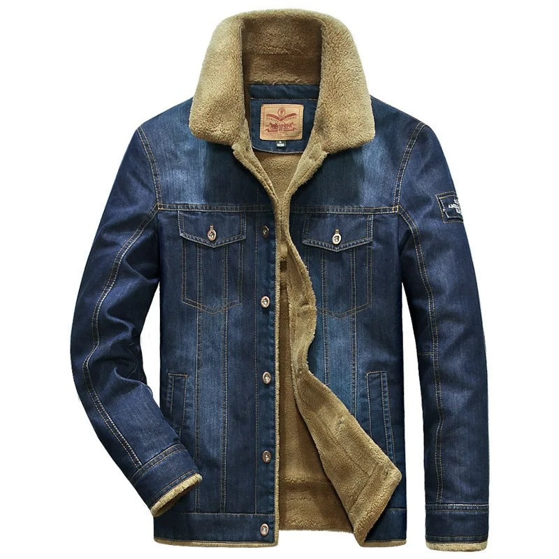 Veste Jean Hiver Doublée Polaire Longues Manches