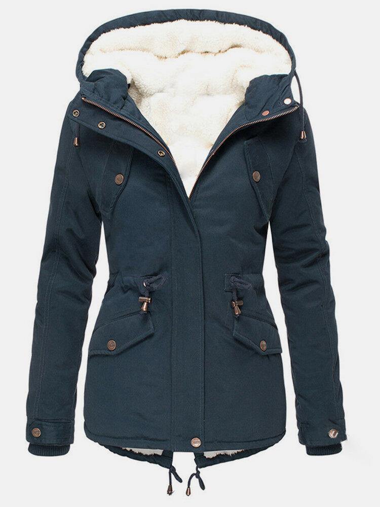 Veste Hivernale Féminine – Parka Chaud Etanche avec Capuchon & Doublure Confortable
