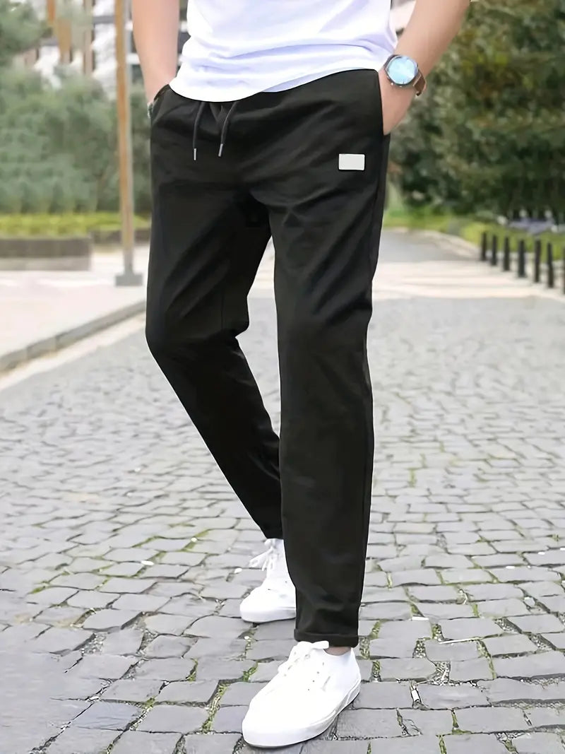 Pantalon chino léger pour homme avec ceinture ajustable