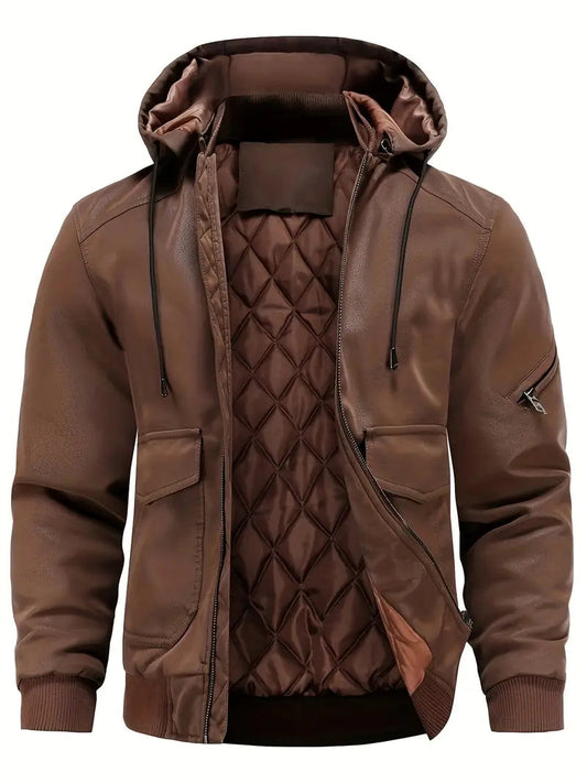 Veste cuir synthétique homme tendance - BlxckFR