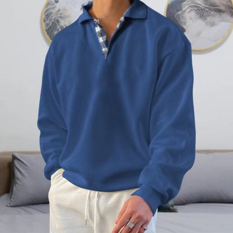 Pull en laine châle marron pour homme