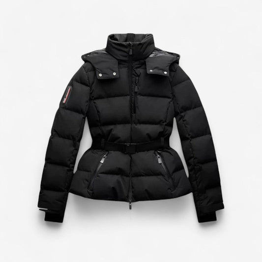 Parka Femme Élégante à Capuche Longues Manches - LuxeStyle