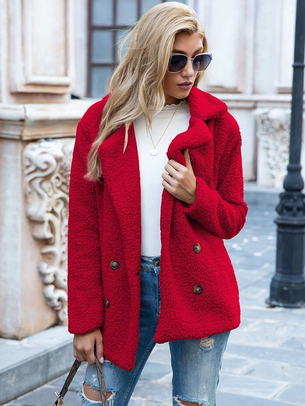 Manteau Femme Chic à Col Montant Élégant - LuxeStyle