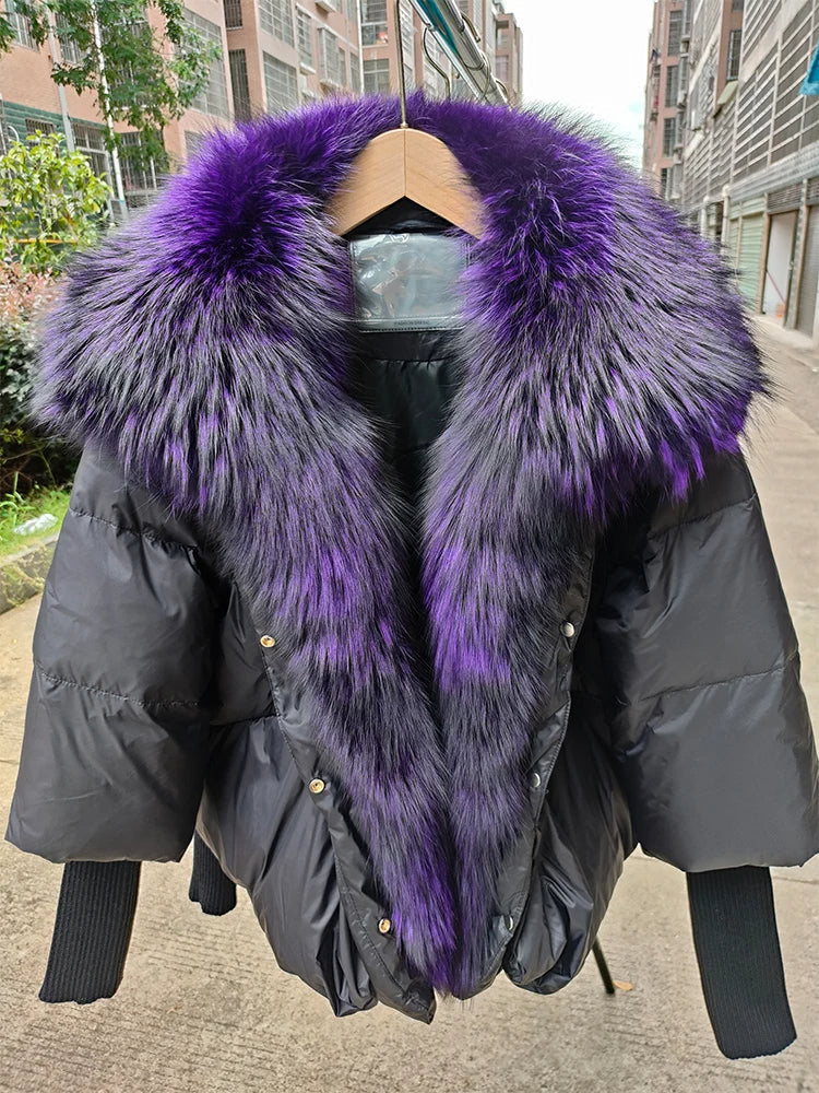 Manteau Élégant Hiver pour Femme avec Col Détachable - LuxeStyle