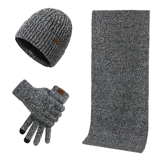 Écharpe, Bonnet et Gants Doublés Neige pour Femme - LuxeStyle