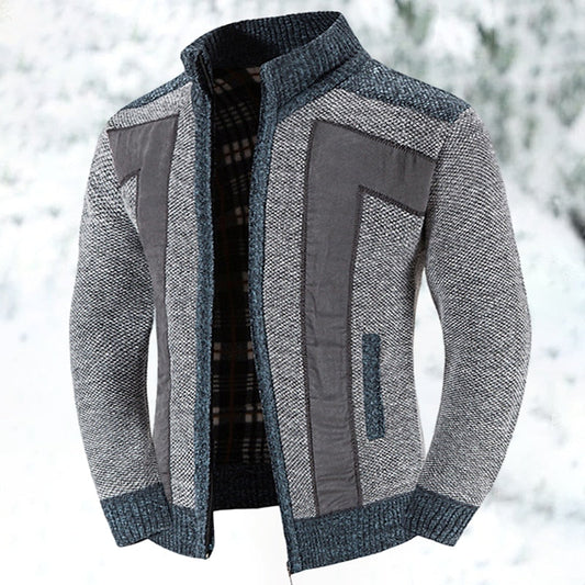 Gilet Zippé Homme Élégant – Doublure Tricotée Chaude et Confortable - LuxeStyle