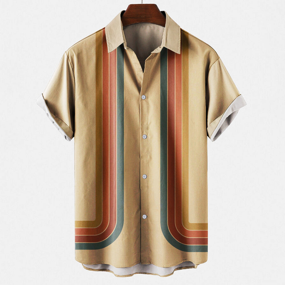 Chemise vintage homme manches courtes