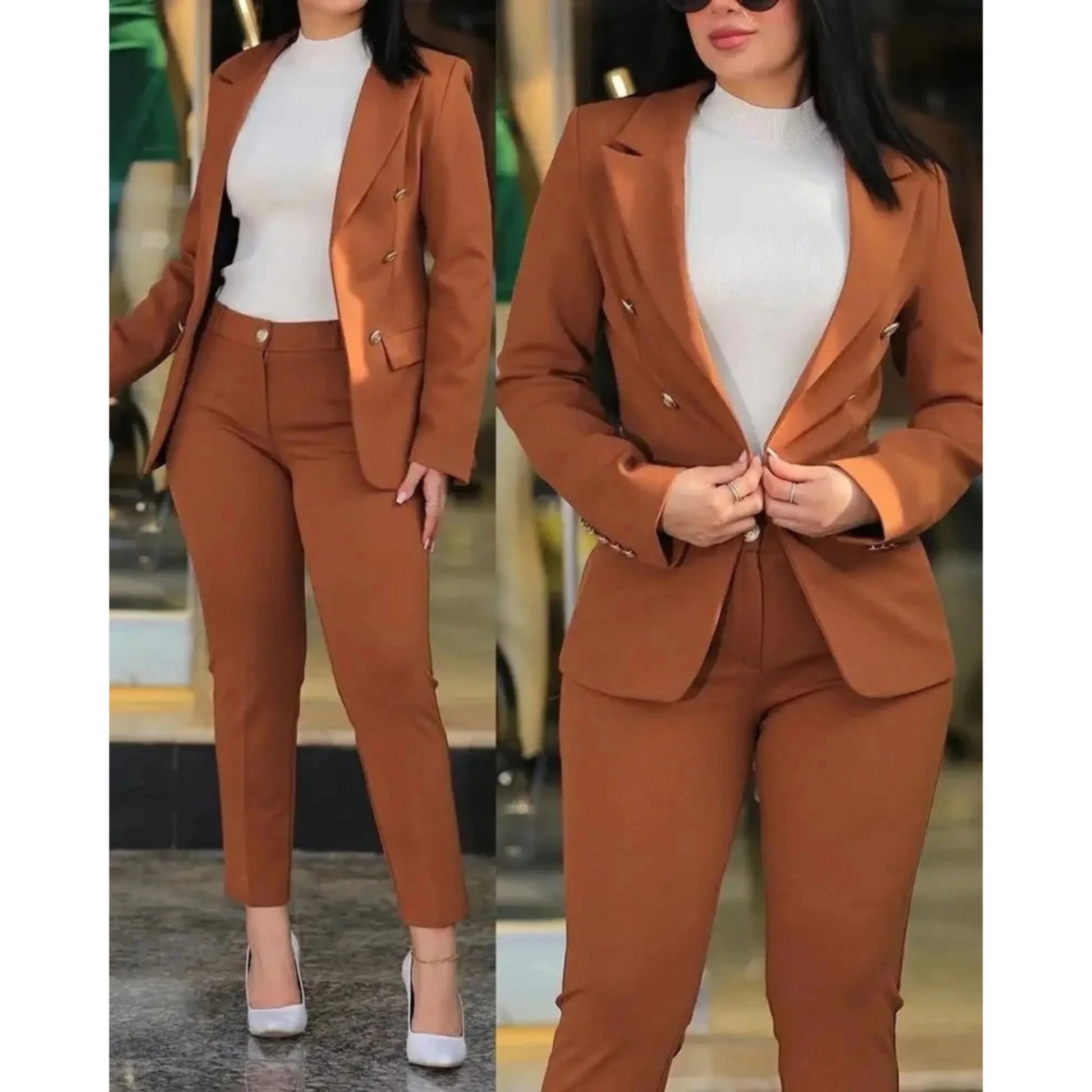 Costume Femme Élégant Taille Slim - luxestyle