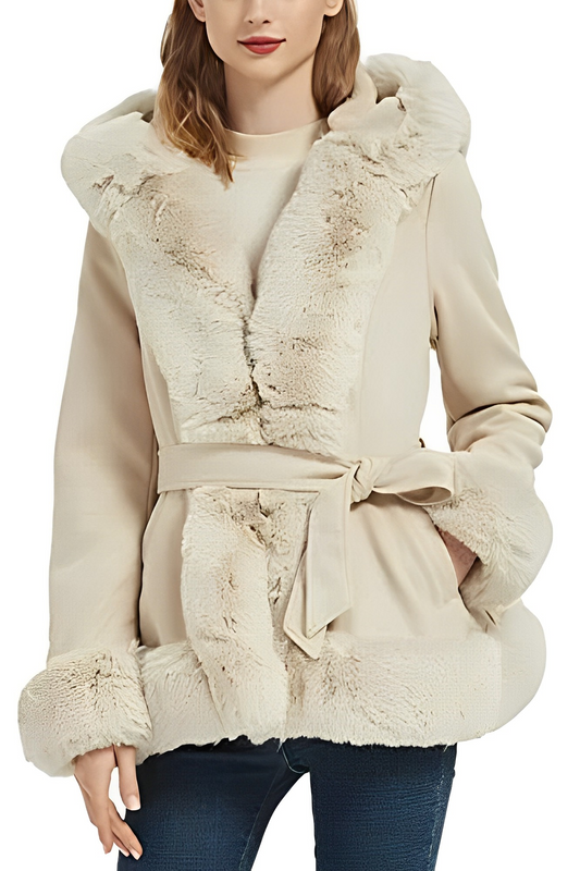 Veste Femme Hiver avec Capuche Doublée - LuxeStyle