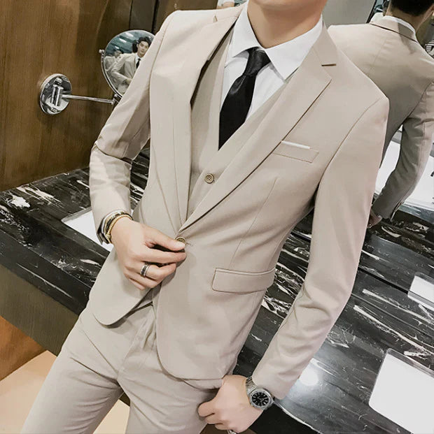 Costume Mariage Élégant 3 Pièces Pour Homme