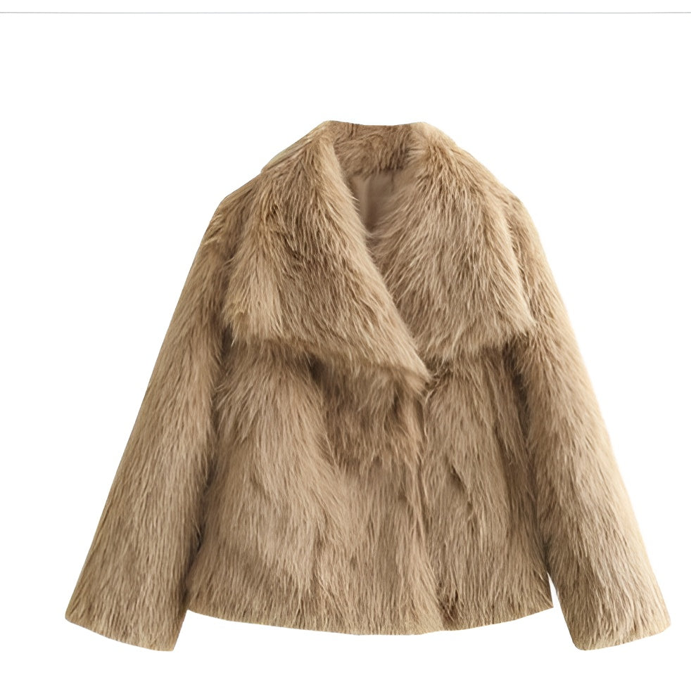 Veste en fausse fourrure chic et confortable