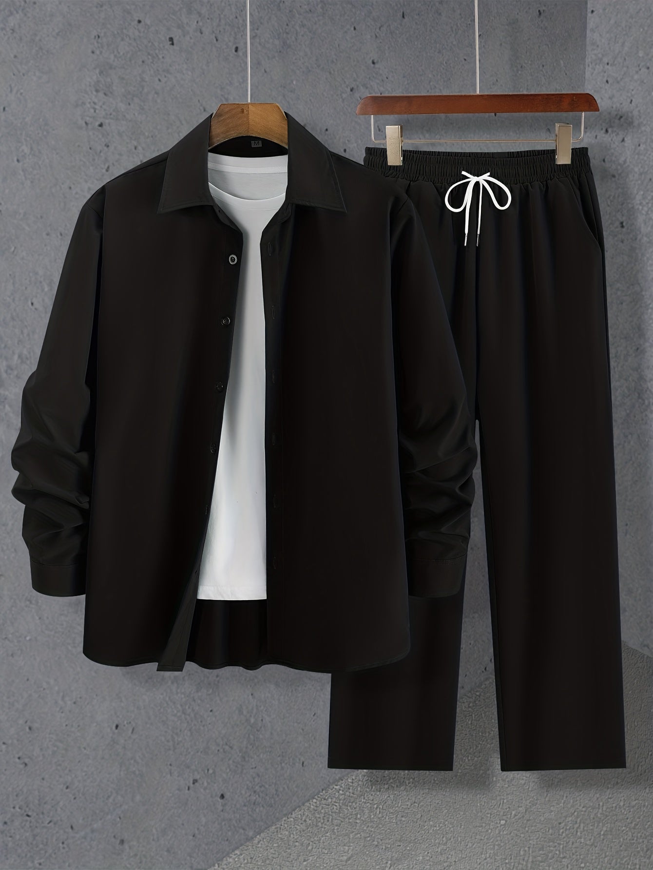 Tenue Détente Homme Chemise Et Pantalon Sport - LuxeStyle