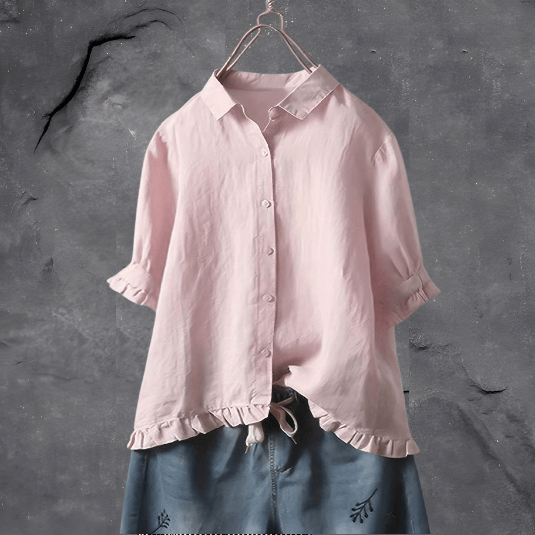 Blouse Féminine Manches Bouffantes pour Femme au Quotidien