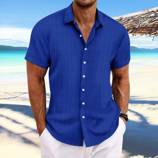 Chemise Homme Élégante - Modèle Décontracté à Manches Courtes pour Été - LuxeStyle