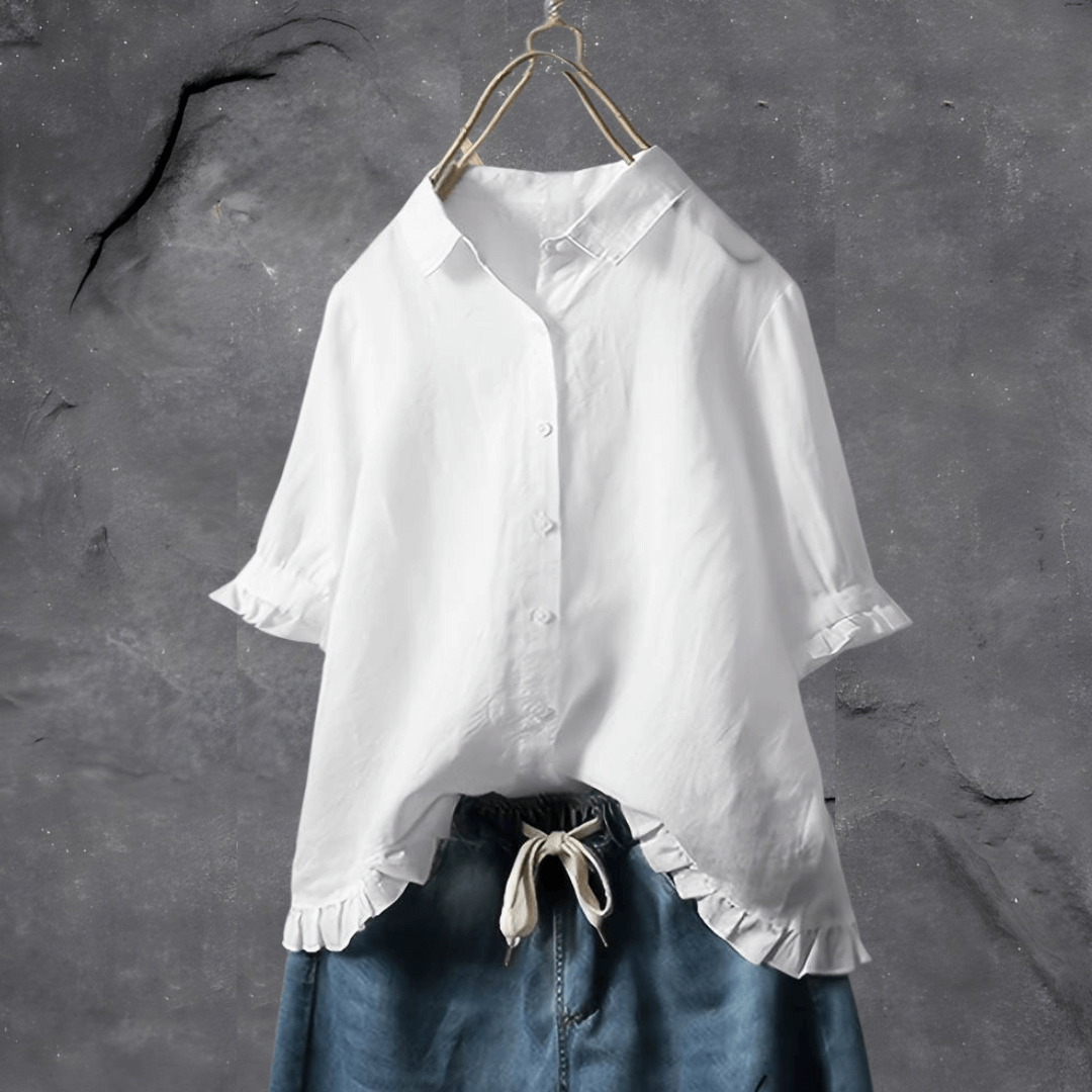 Blouse Féminine Manches Bouffantes pour Femme au Quotidien