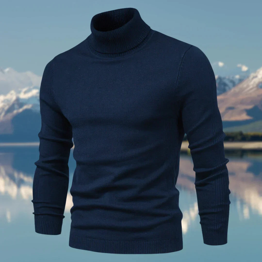 Pull Homme Col Roulé Élégant – Doux et Ajusté pour Hiver