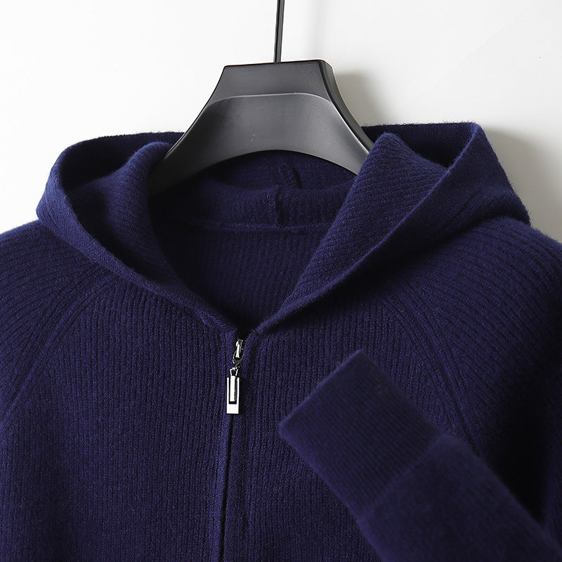 Pull Capuche Confortable Grande Taille Homme