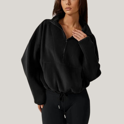 Pull femme élégant avec fermeture zip
