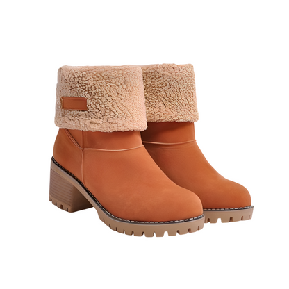 Bottes Femme Hiver Douces et Chaude avec Semelle Grip