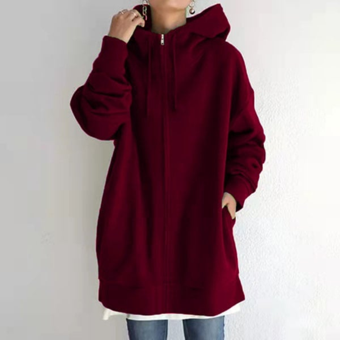 Sweat à Capuche Zippé Sport Chic Unisexe