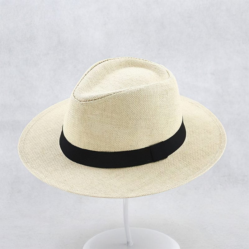 Chapeau de paille Chic à Bords Plats
