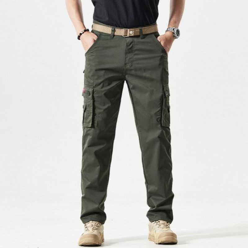 Pantalon Cargo Homme Noir Matelassé